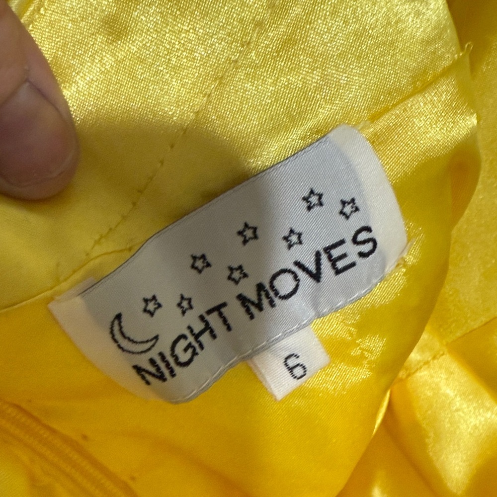 Night Moves Yellow Mini Dress - Picture 5 of 5